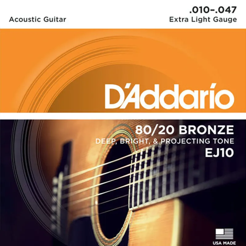 Compra Oggi Stesso D‘Addario EJ10 80/20 Bronze 10-47 Extra Light Set Centro Chitarre