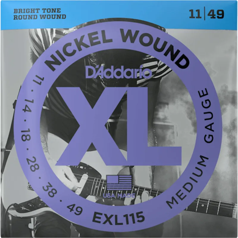 D‘addario EXL115 Nickel Wound 11-49 Medium Set Centro Chitarre Prezzo Basso