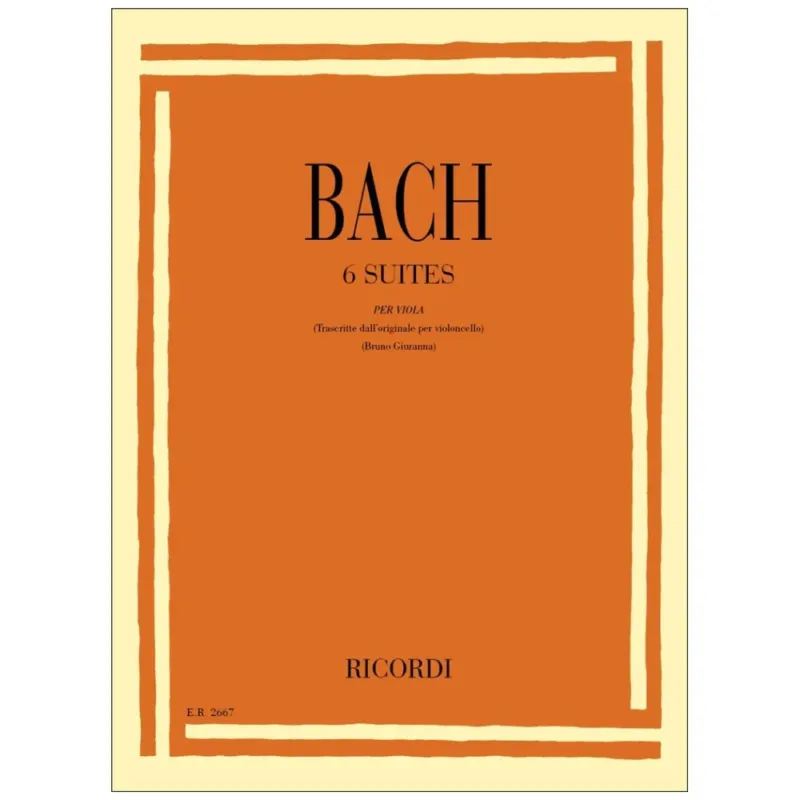 BACH 6 SUITES PER VIOLA BWV 1007 – 1012 Prezzo Scontato