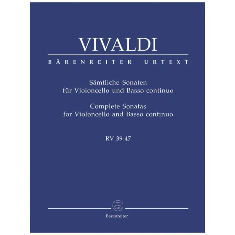Occasione Imperdibile VIVALDI COMPLETE SONATAS FOR VIOLONCELLO AND BC. RV 39-47