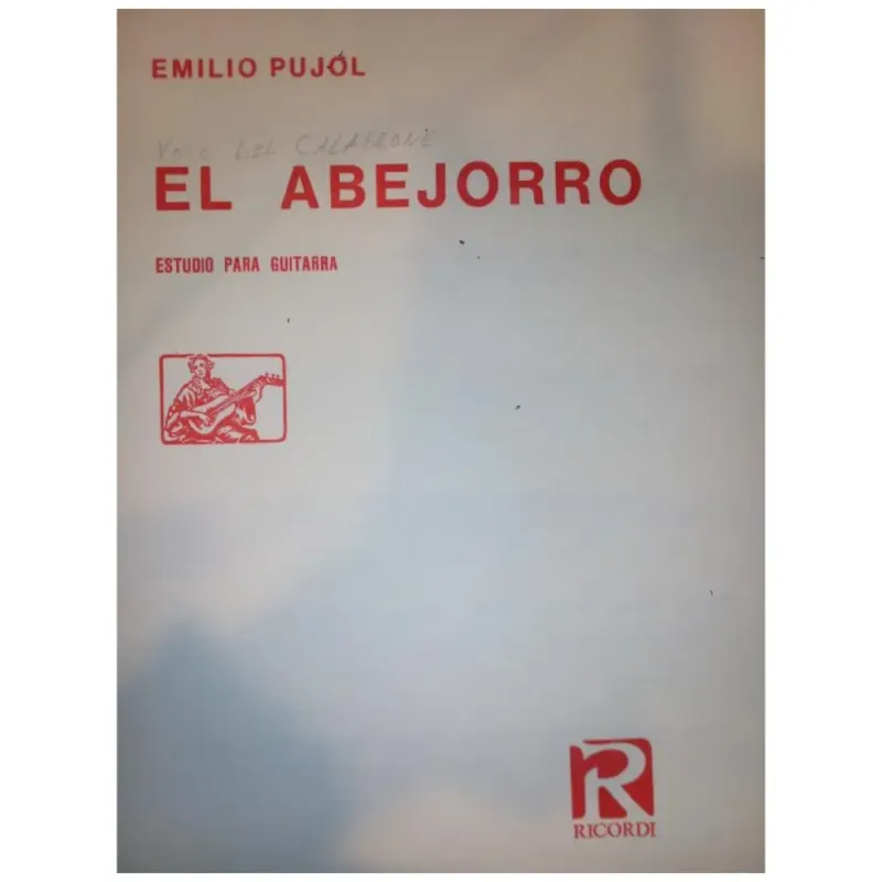 Offerta Speciale PUJOL EL ABEJORRO ESTUDIO PARA GUITARRA