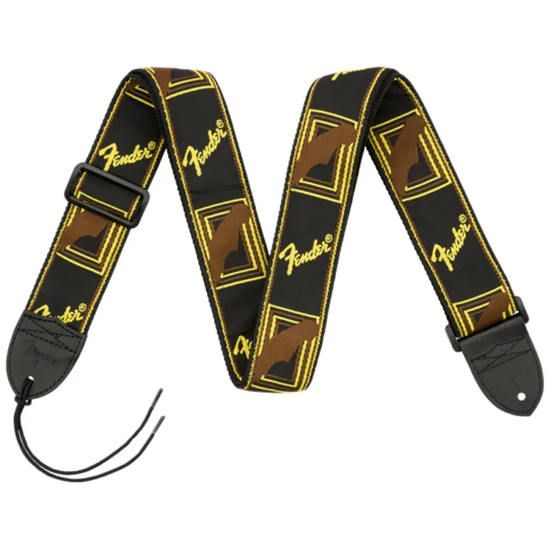 Novità FENDER 2″ MONOGRAMMED STRAP BLACK/YELLOW/BROWN