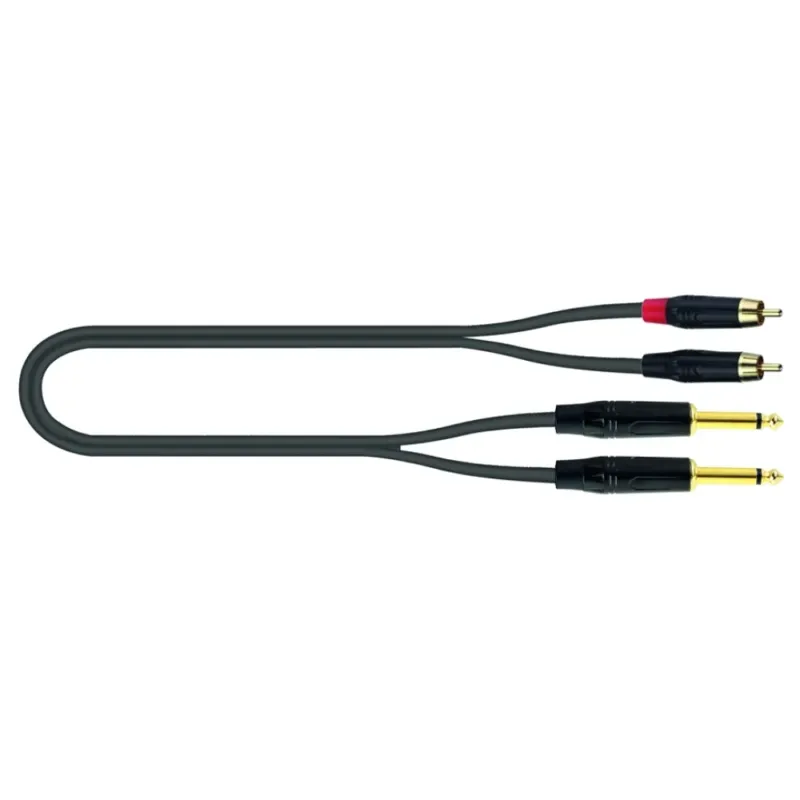 QUIKLOK JUST 2RCA2J 5 – CAVO ADATTATORE 2 RCA/2 JACK MONO – 5 METRI Ultima Occasione