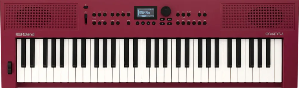 Non Perdere Roland GO KEYS 3 Keyboard (Dark Red)