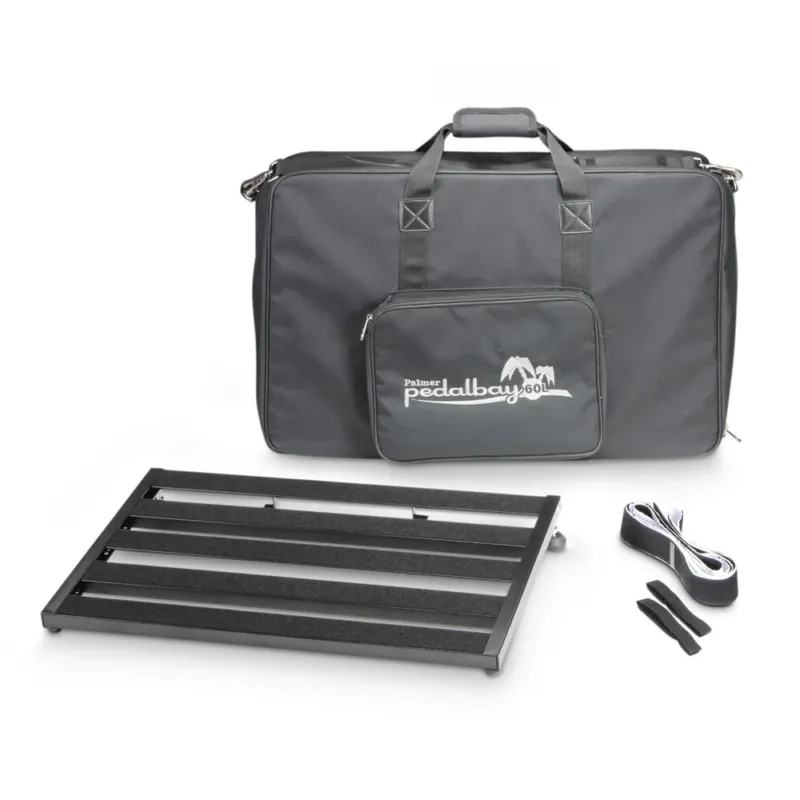 Solo Oggi Palmer PEDALBAY® 60 L - Letvægts, justerbart pedalboard med beskyttende softcase, 60 cm