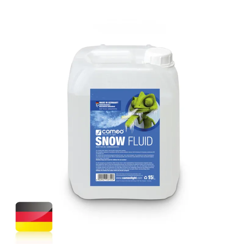 Cameo SNOW FLUID 15 L - Specialvæske til sne-maskiner til produktion af skum 15 L Popolare