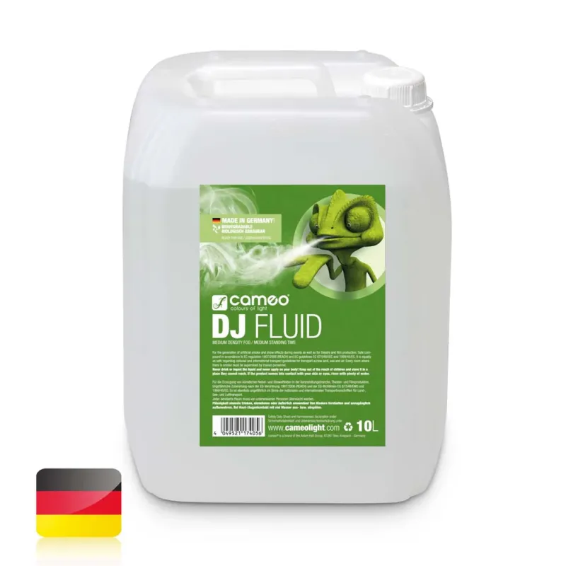 Soddisfatti O Rimborsati Cameo DJ FLUID 10 L - Tågevæske med medium tæthed og medium hængetid 10 L