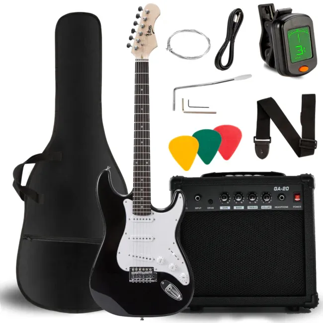 V-TONE EGA 39 BK 4/4 elektrisk guitar Super Prezzo