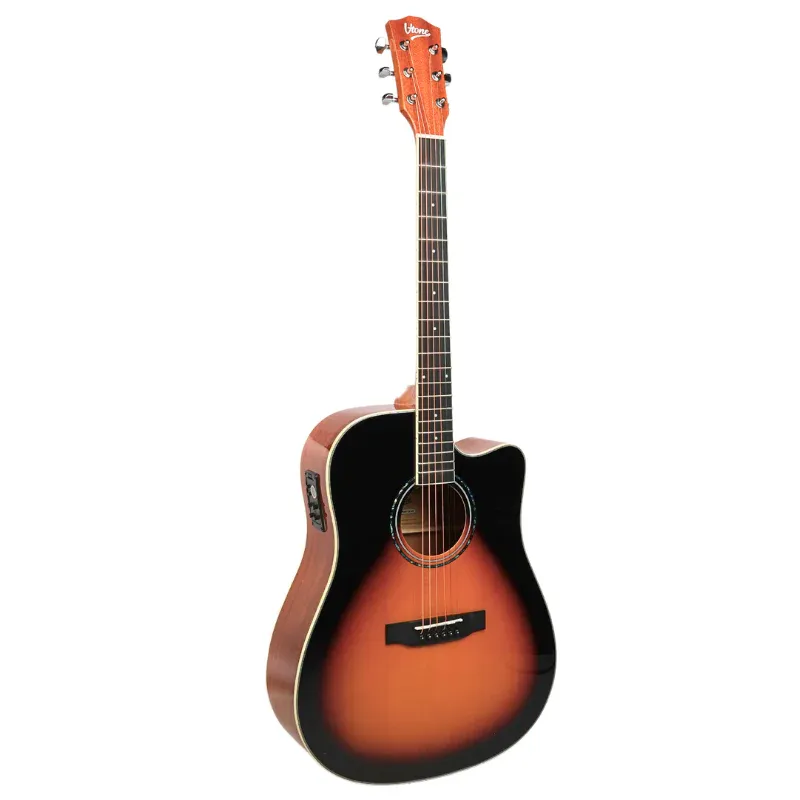 V-TONE VEAG1 CE VS elektro-akustisk guitar 4/4 dreadnought cutaway sunburst Novità