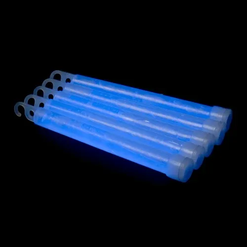 Ultimissimo Modello 25 Bastoncini luminosi 6‘‘ con cordino (Blu)