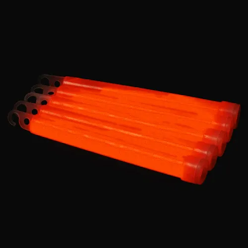 Direttamente Dal Produttore 25 pezzi di bastoncini luminosi 6‘‘ con cordino (Arancione)