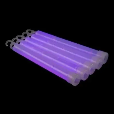Non Perdere 25 pezzi di bastoncini luminosi 6‘‘ con cordino (Viola)