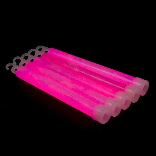 Compra Oggi Stesso 25 pezzi di bastoncini luminosi 6‘‘ con cordino (Rosa)
