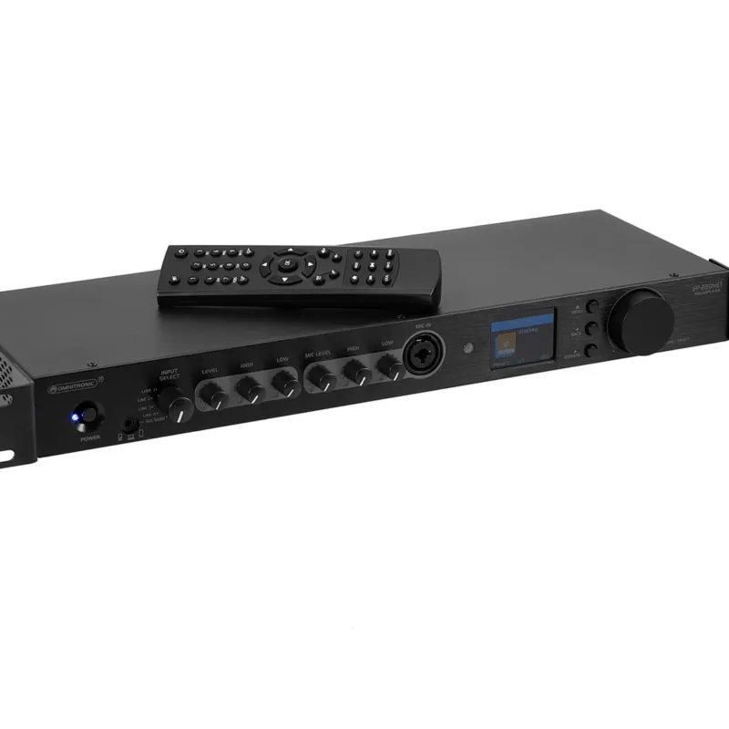 Prezzo Scontato OMNITRONIC EP-220NET Preamplifier with Internet Radio, DAB+ and Bluetooth