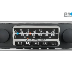 Promozione Esclusiva Blaupunkt Frankfurt Stereo Retro Bilradio med DAB+, Bluetooth, USB-C og AUX