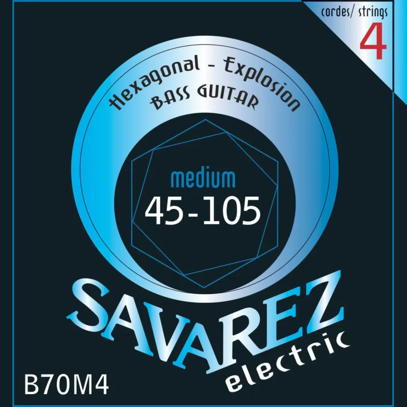 Savarez E-Bass Strings Hexagonal Explosion - 4-str. Medium (B70M4) Prezzo Ridotto