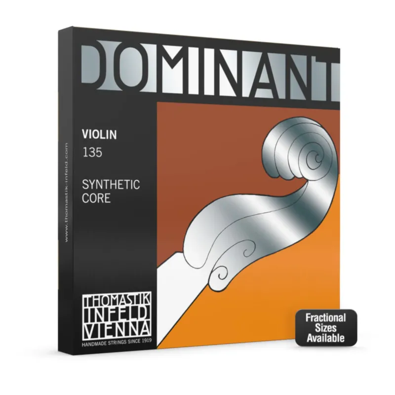 Solo Oggi Thomastik-Infeld Violin strings Dominant nylon core - G Silver 1/8 (133)