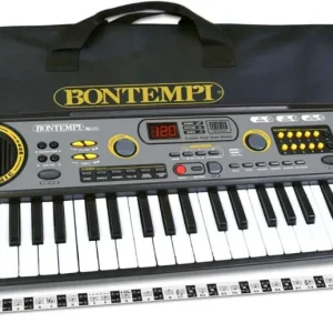 BONTEMPI 15 4920 TASTIERA DIGITALE 49 TASTI 4 OTTAVE CON DISPLAY LCD 154920 CUSTODIA INCLUSA Ultime Pezzi