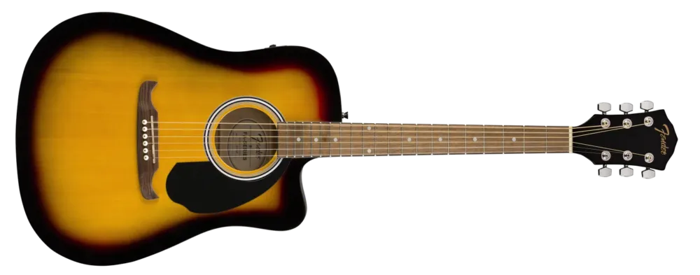 FENDER FA-125CE CHITARRA ACUSTICA ELETTRIFICATA SPALLA MANCANTE SUNBURST FA-125-CE Promozione
