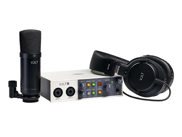 UNIVERSAL AUDIO VOLT 2 STUDIO PACK BUNDLE CON SCHEDA INTERFACCIA AUDIO USB-C 2-IN/2-OUT, MICROFONO A CONDENSATORE, CUFFIE E SOFTWARE Economico