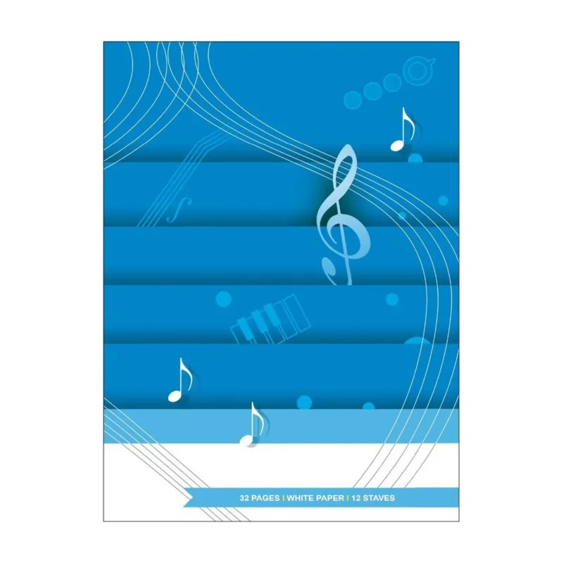 Bestseller Quaderno pentagrammato 12 righi - 32 pagine bianche