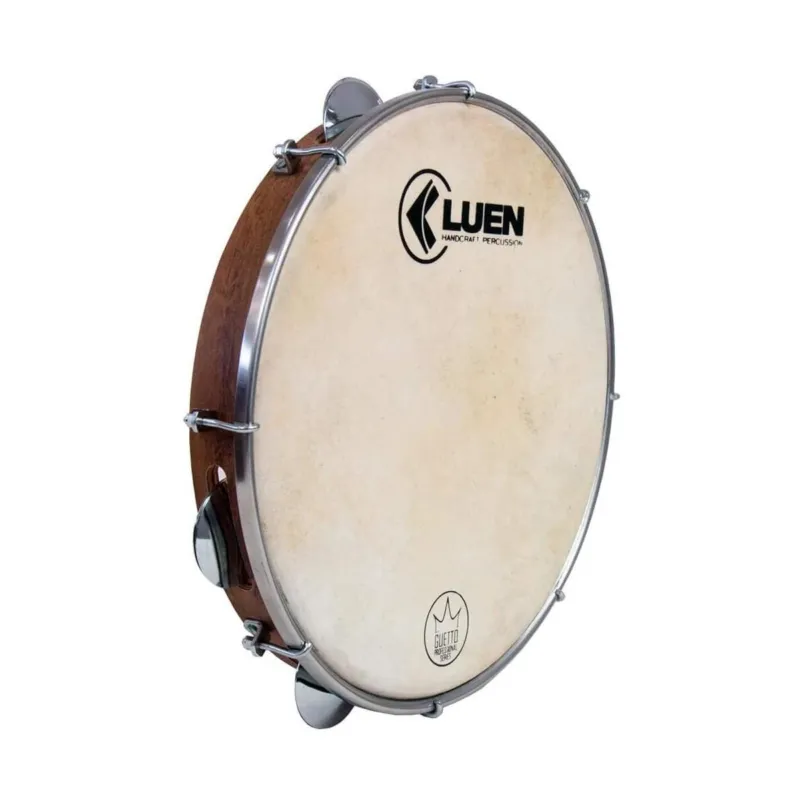 Luen Guetto Pro Series Pandeiro con pelle di capra 10" legno Bestseller