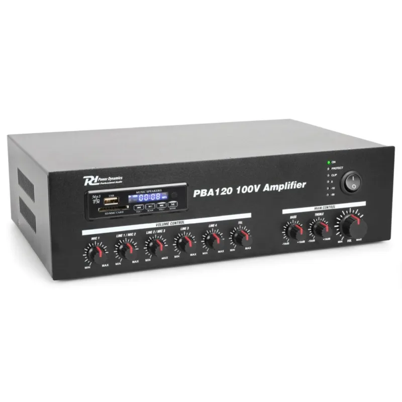 Ultima Occasione POWER DYNAMICS PBA120 100V Amplifier 120W USB/MP3/