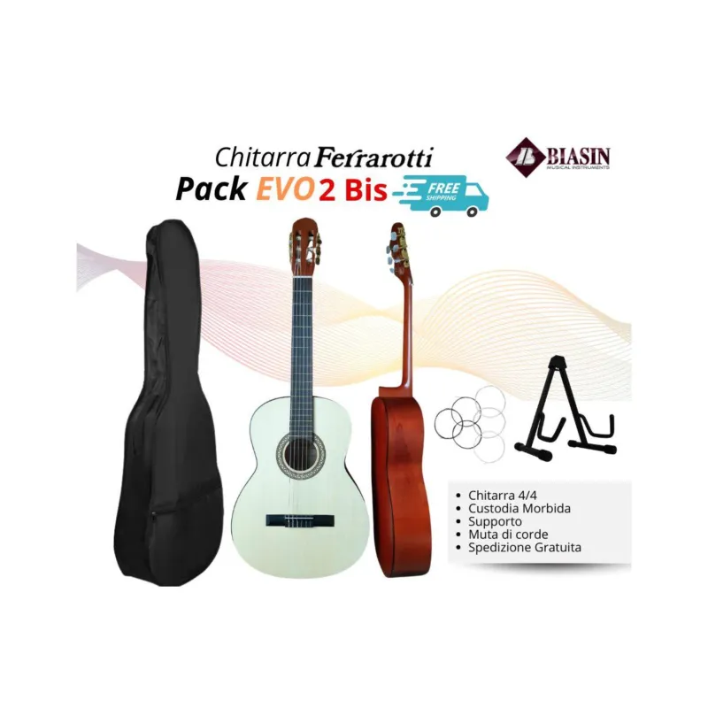 Solo Oggi FERRAROTTI 2 BIS CHITARRA CLASSICA 4/4 - Pack EVO