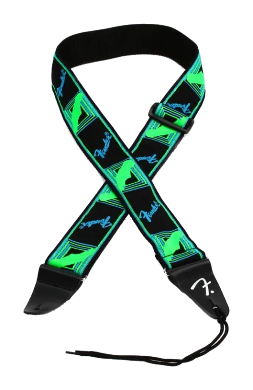Bestseller Fender Neon Monogram Strap Green/Blue