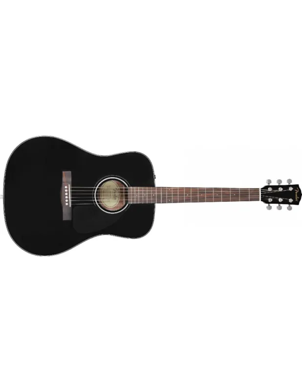 Spedizione Espresso FENDER CD-60 DREADNOUGHT V3 W/ CASE Walnut Fingerboard, Black