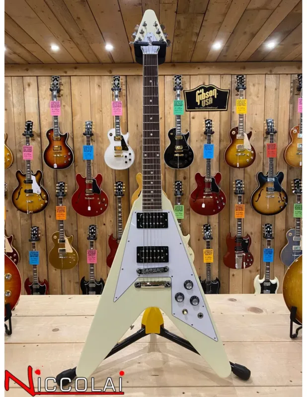Gibson 70s Flying V Classic White Promozione Esclusiva